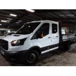 (RESERVE MET)Ford Transit 350 2.0 TDCI Double Cab Tipper 2019 19 Reg - DRW - ULEZ Euro 6 - 64k