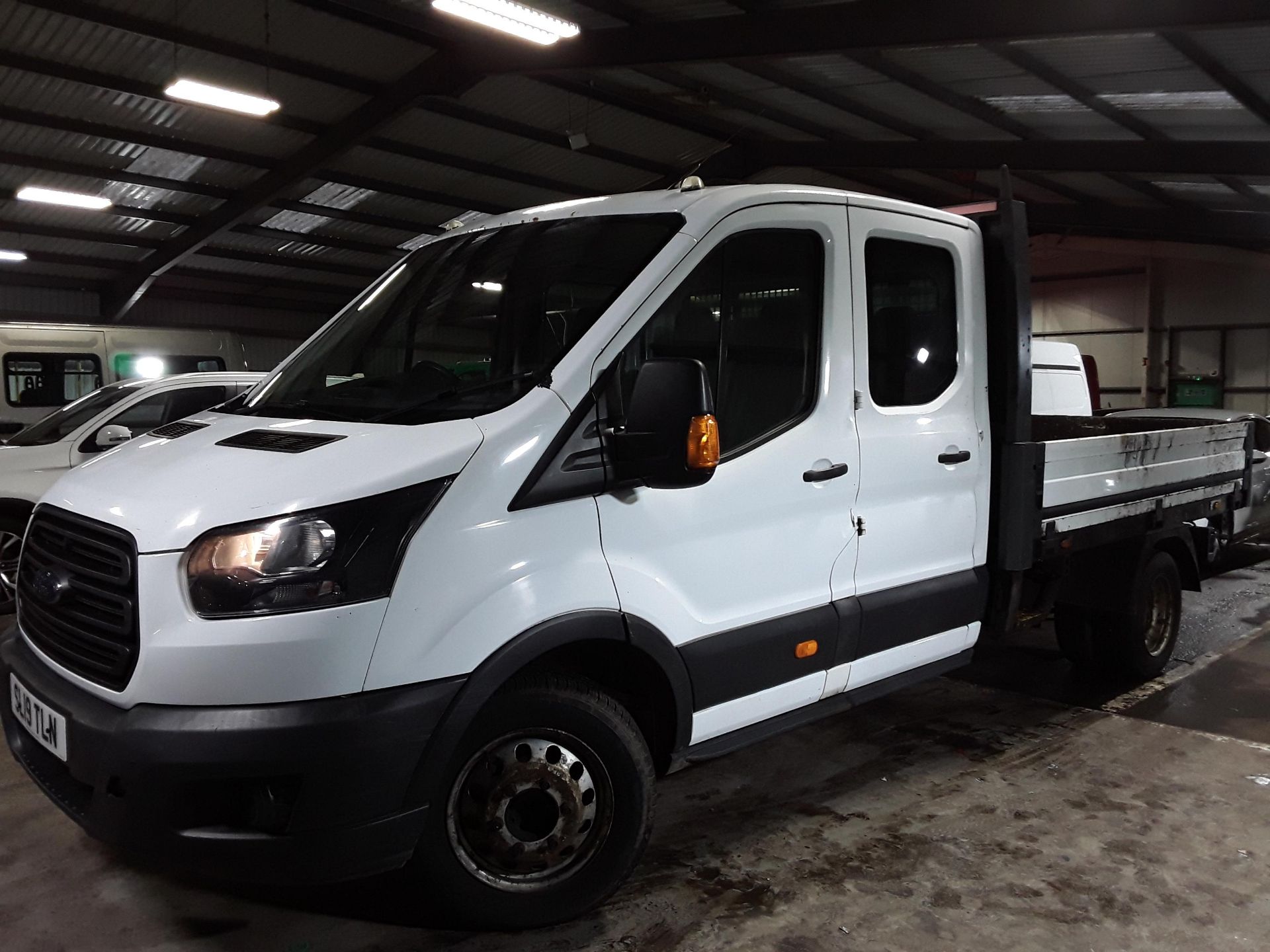 (RESERVE MET)Ford Transit 350 2.0 TDCI Double Cab Tipper 2019 19 Reg - DRW - ULEZ Euro 6 - 64k