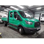 Reserve Met - Ford Transit 350 2.0 TDCI Double Cab Tipper 2019 19 Reg - ULEZ Euro 6 - 1 Owner - 60K