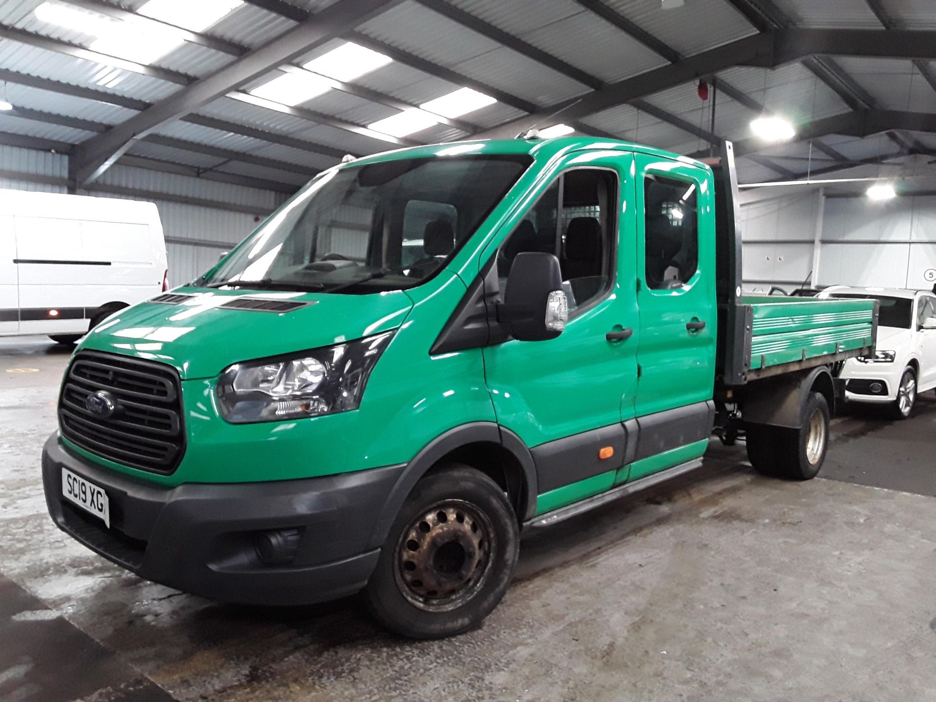 Reserve Met - Ford Transit 350 2.0 TDCI Double Cab Tipper 2019 19 Reg - ULEZ Euro 6 - 1 Owner - 60K - Image 2 of 9