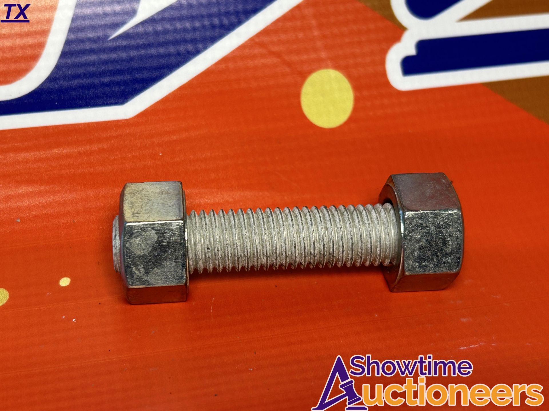 (95) Full Thread Stud with 2 Hex Nuts (UNUSED) (TIMES THE MONEY)