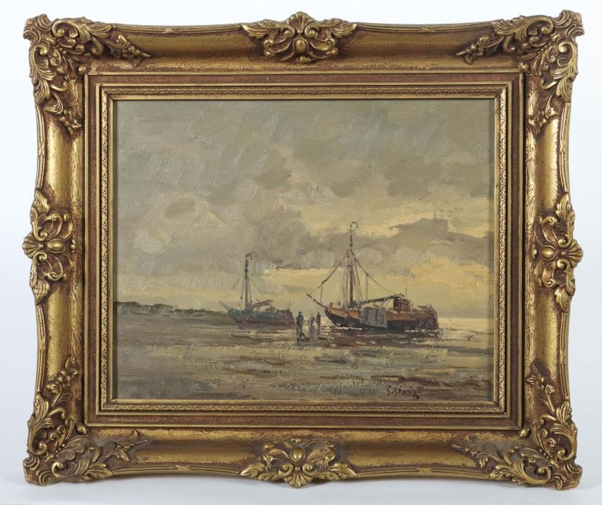 Maler des 20. Jh. "Fischerboote" am - Bild 2 aus 4