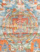 Thangka Nepal/Tibet, Malerei/Stoff,