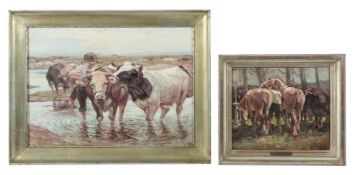 2 Künstler des 19./20. Jhr. 2 Gemälde