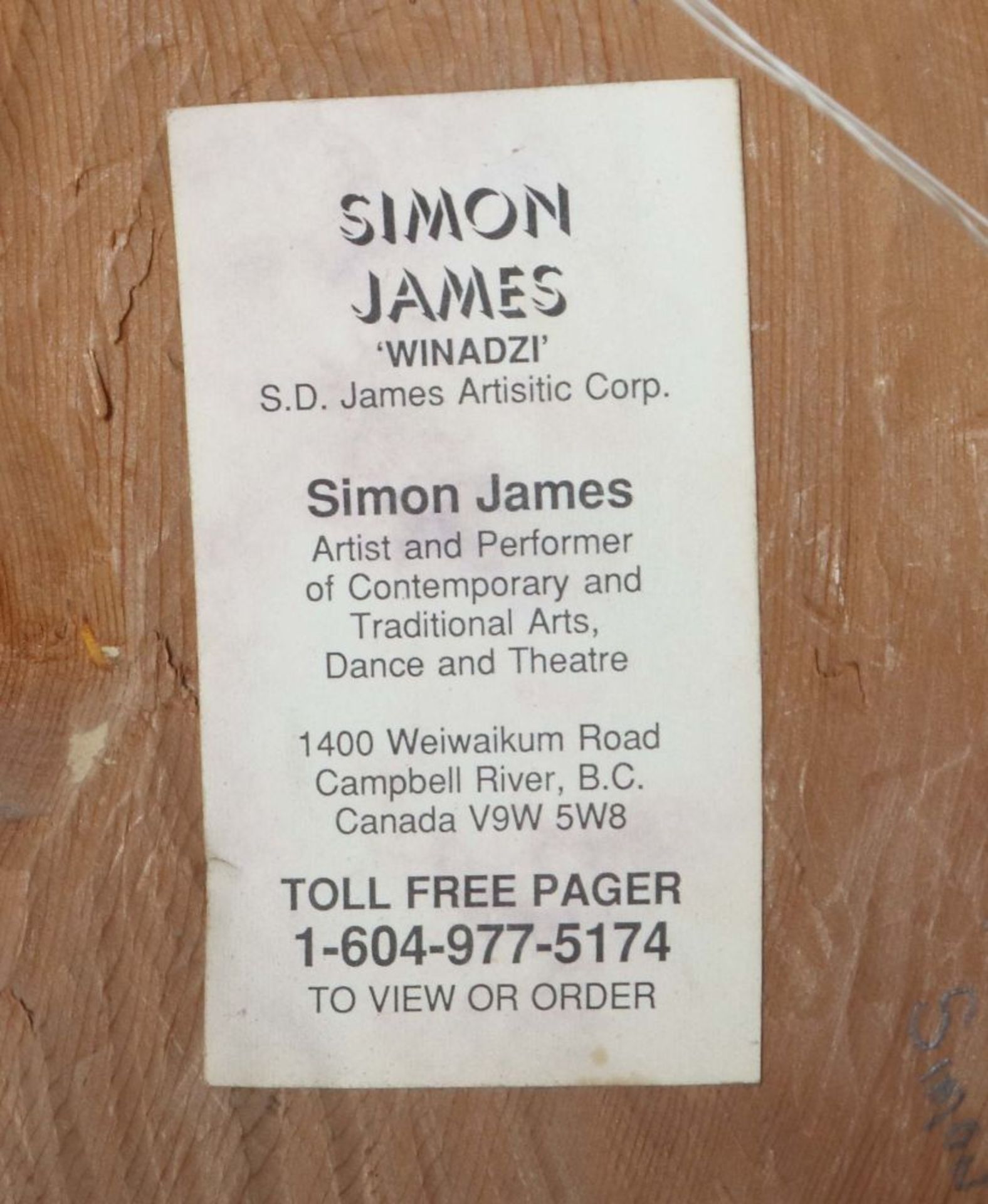 Sonnenmaske Simon James "Winadzi", - Bild 2 aus 3