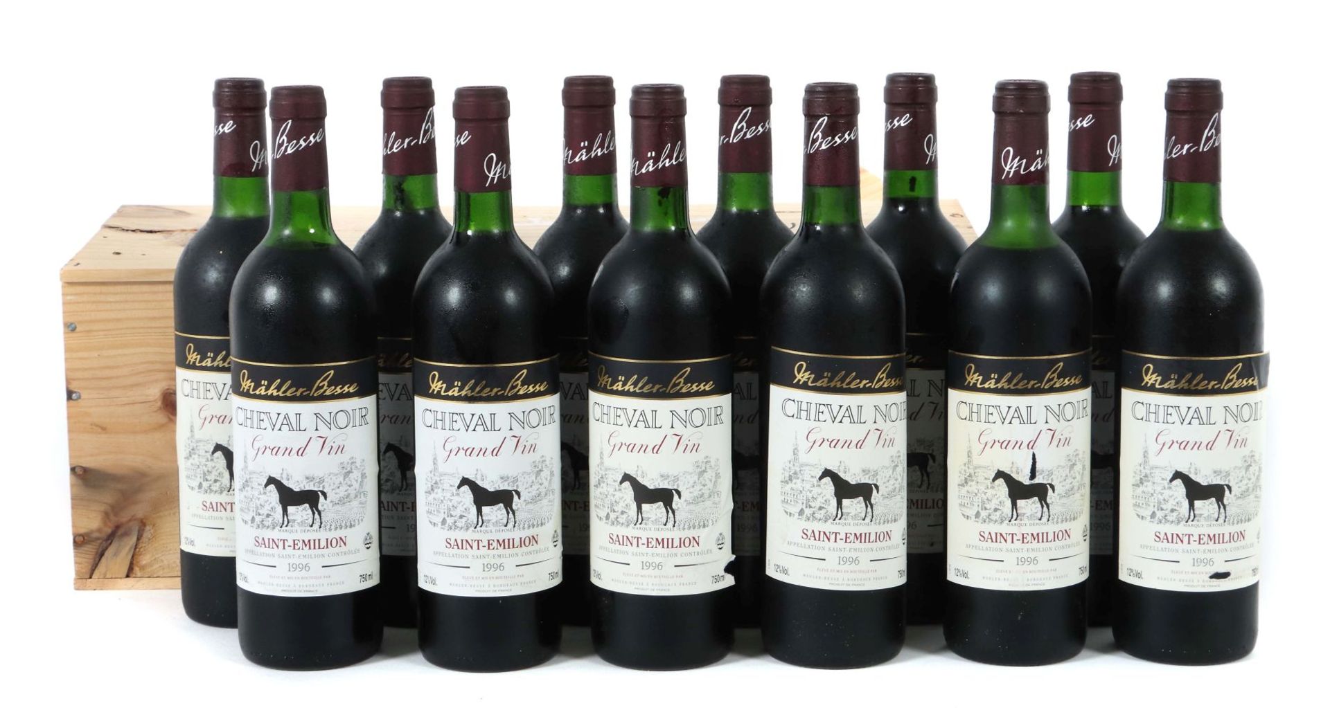 12 Flaschen Cheval Noir Saint-Emilion,