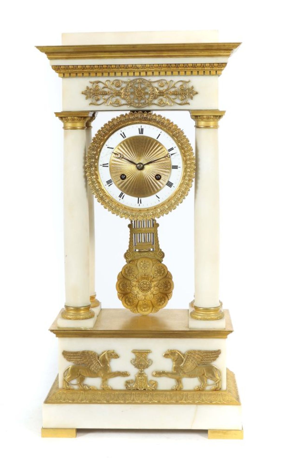 Große Portal-Uhr im Empirestil Anfang