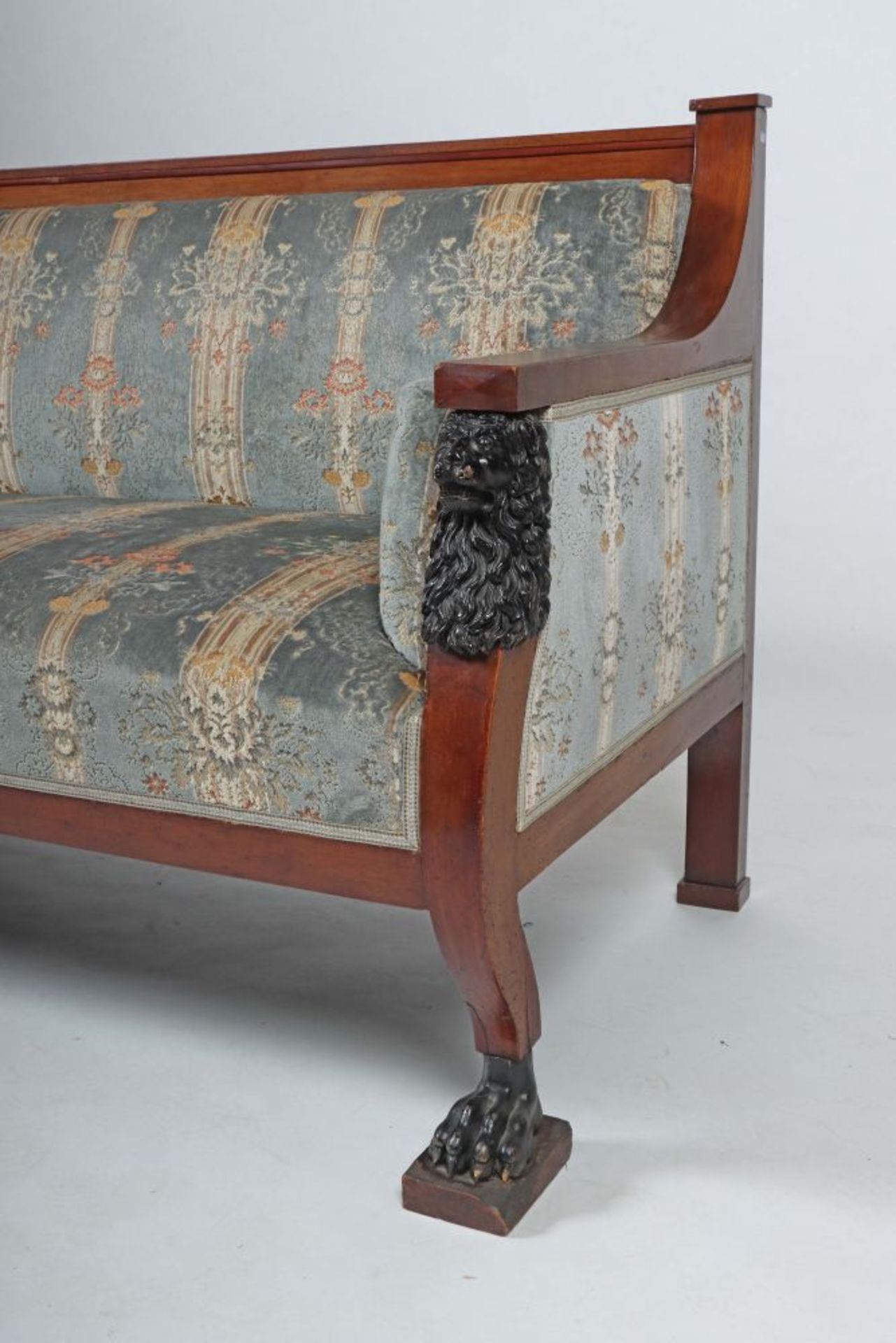 Empire-Sofa mit Armlehnstuhl um 1820, - Bild 2 aus 4