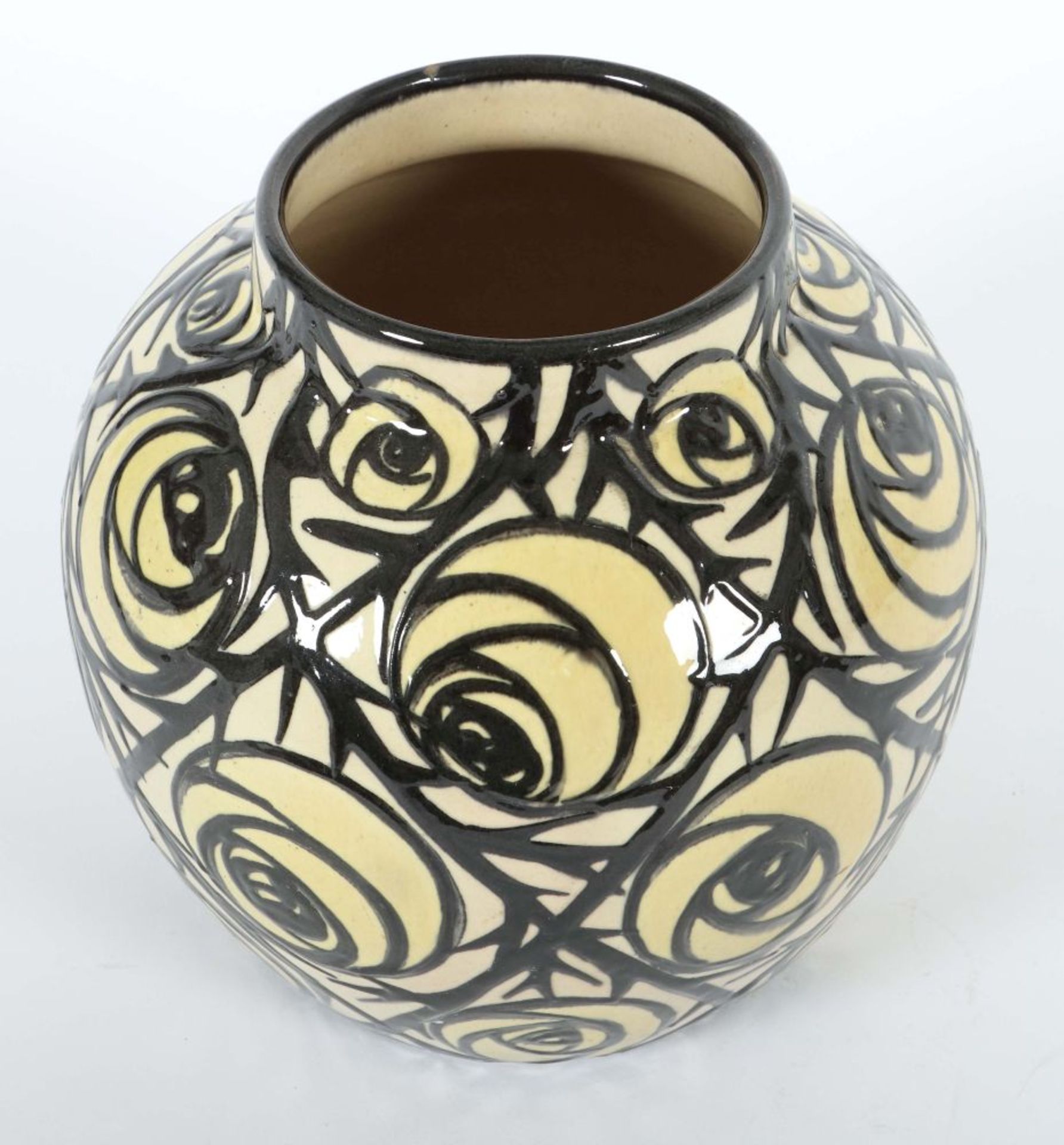 Jugendstil-Vase mit Rosendekor Prof. - Image 2 of 3