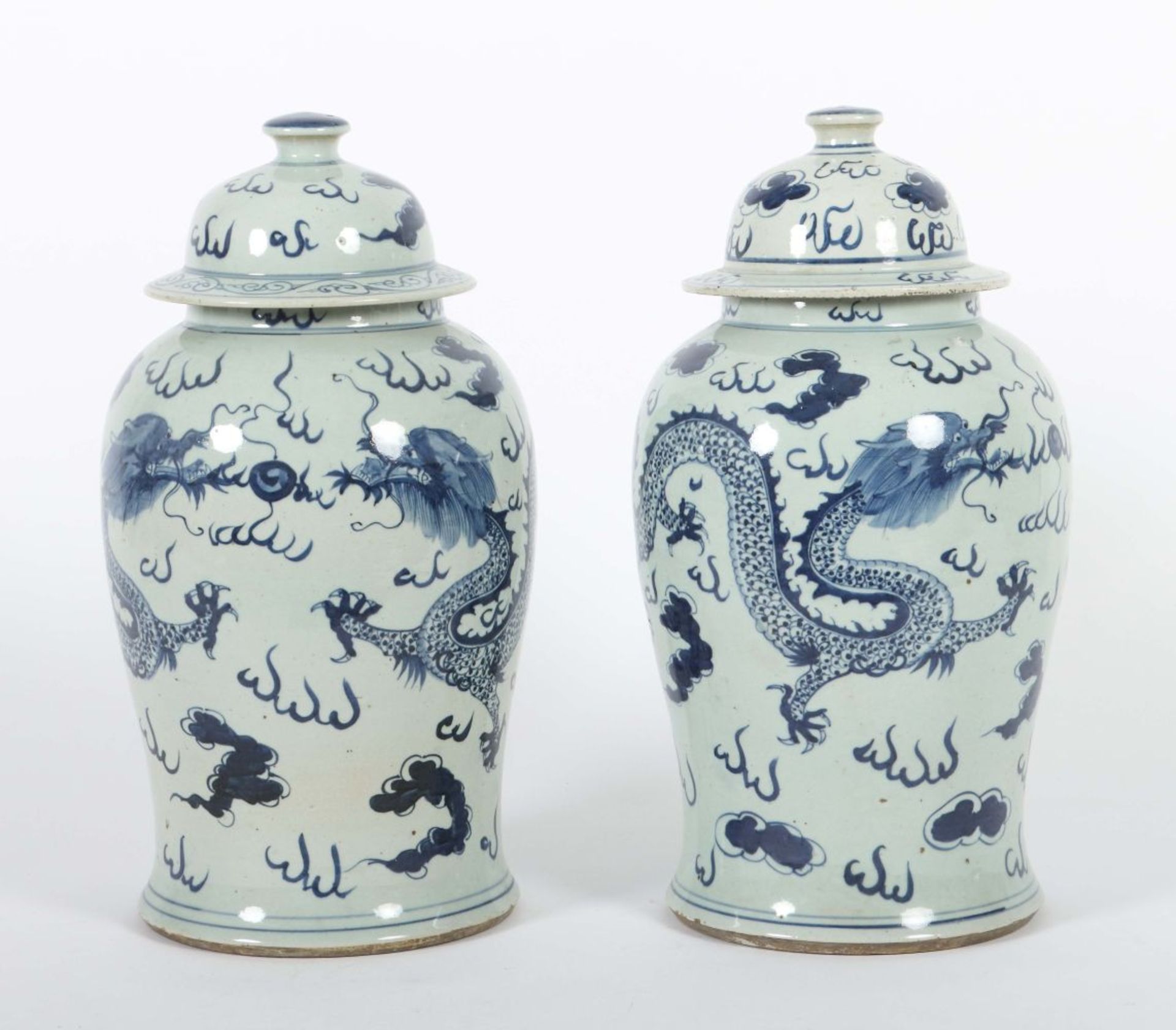 Paar Deckelvasen China, - Image 3 of 5