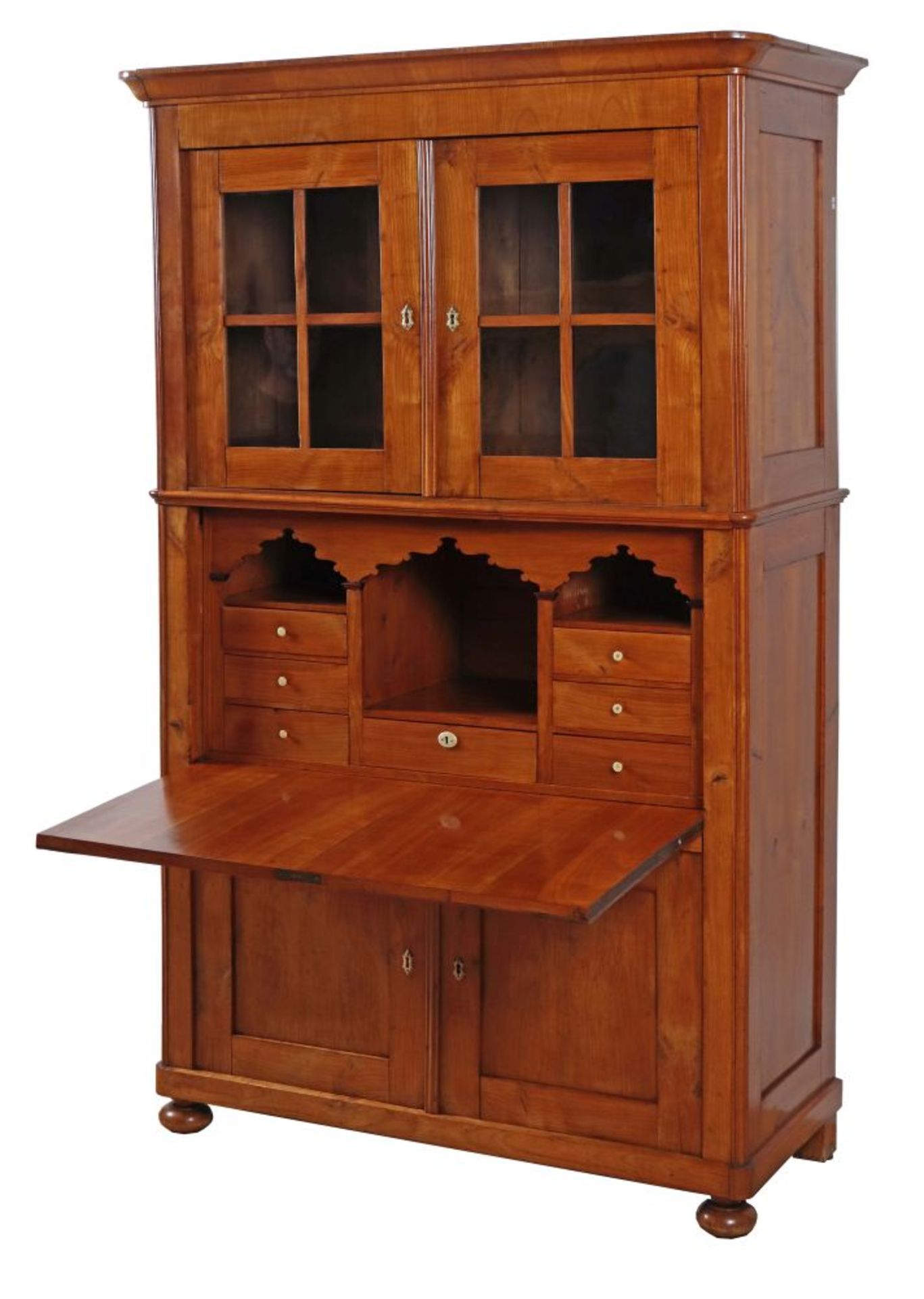 Spätbiedermeier-Schreibschrank mit - Image 2 of 2