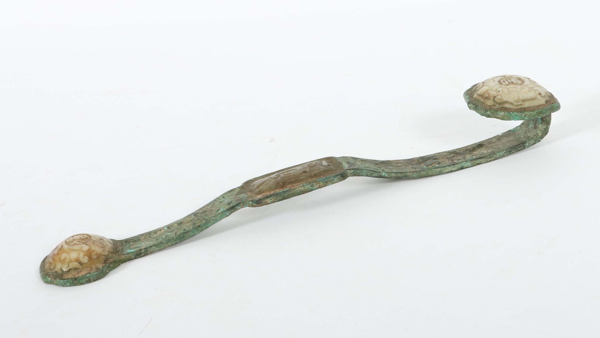 Ruyi Zepter China, 19./20. Jh., Bronze - Image 3 of 4