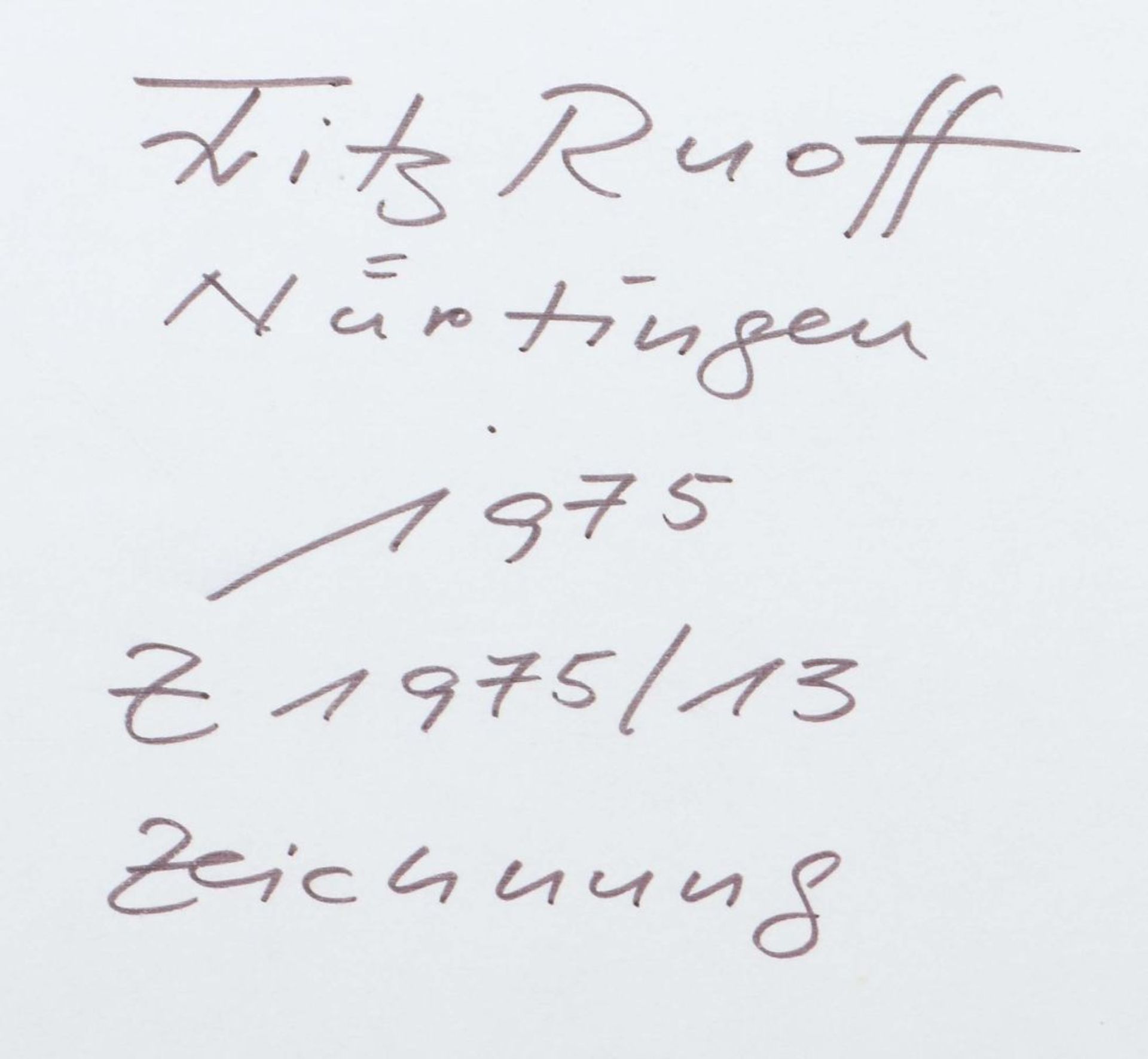 Ruoff, Fritz Nürtingen 1906-1986, war - Bild 4 aus 5