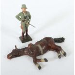 General und Pferd Lineol, General m.