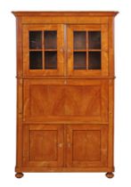 Spätbiedermeier-Schreibschrank mit