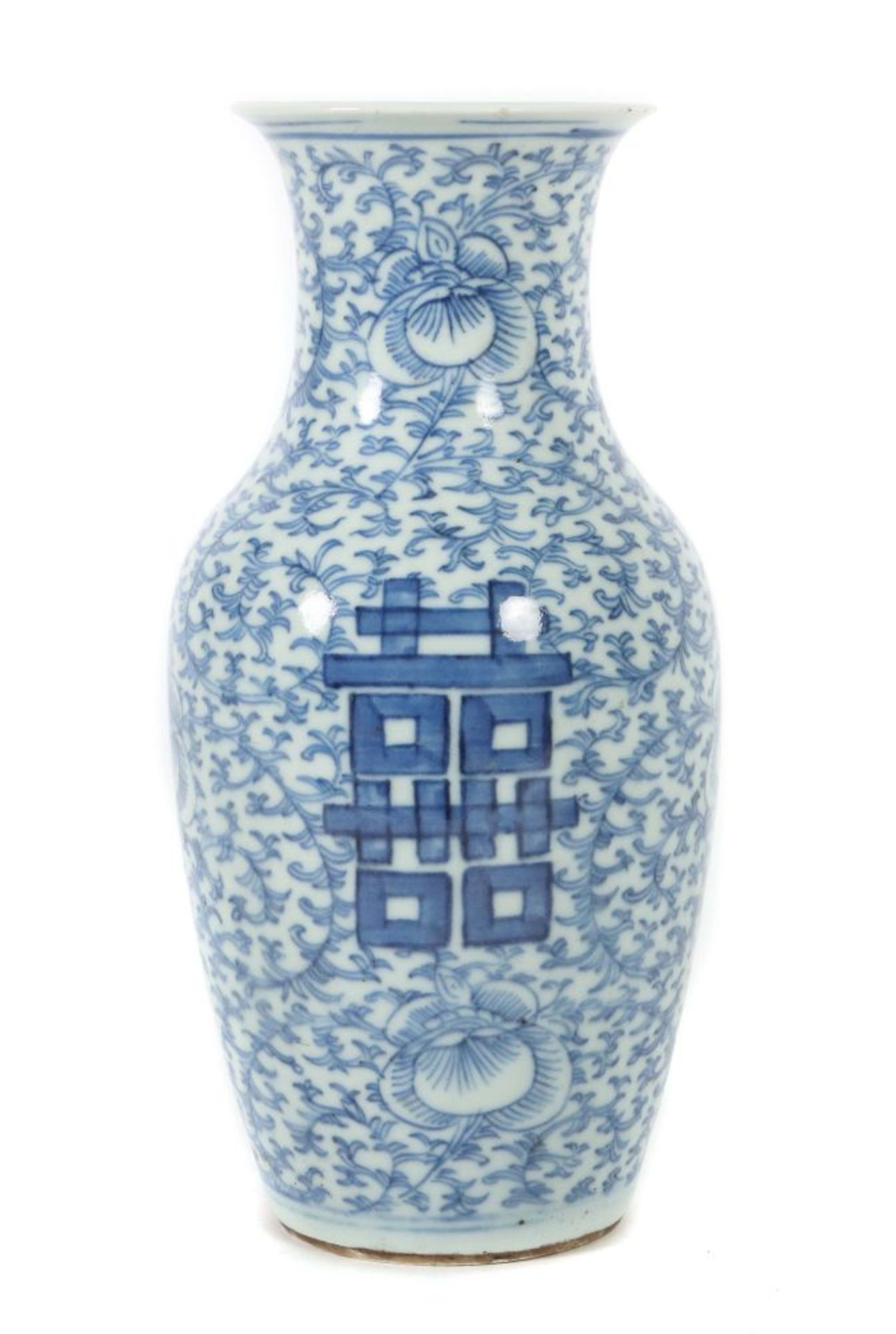 Vase im Blau-weiß-Dekor China, um