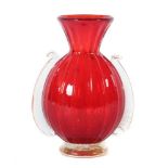 Vase mit seitlichen Handhaben Murano,