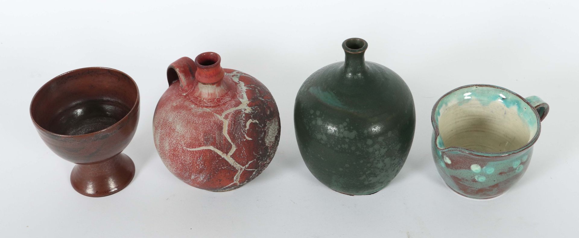 4 Keramiken 2. H. 20. Jh., beiger bzw. - Image 2 of 2