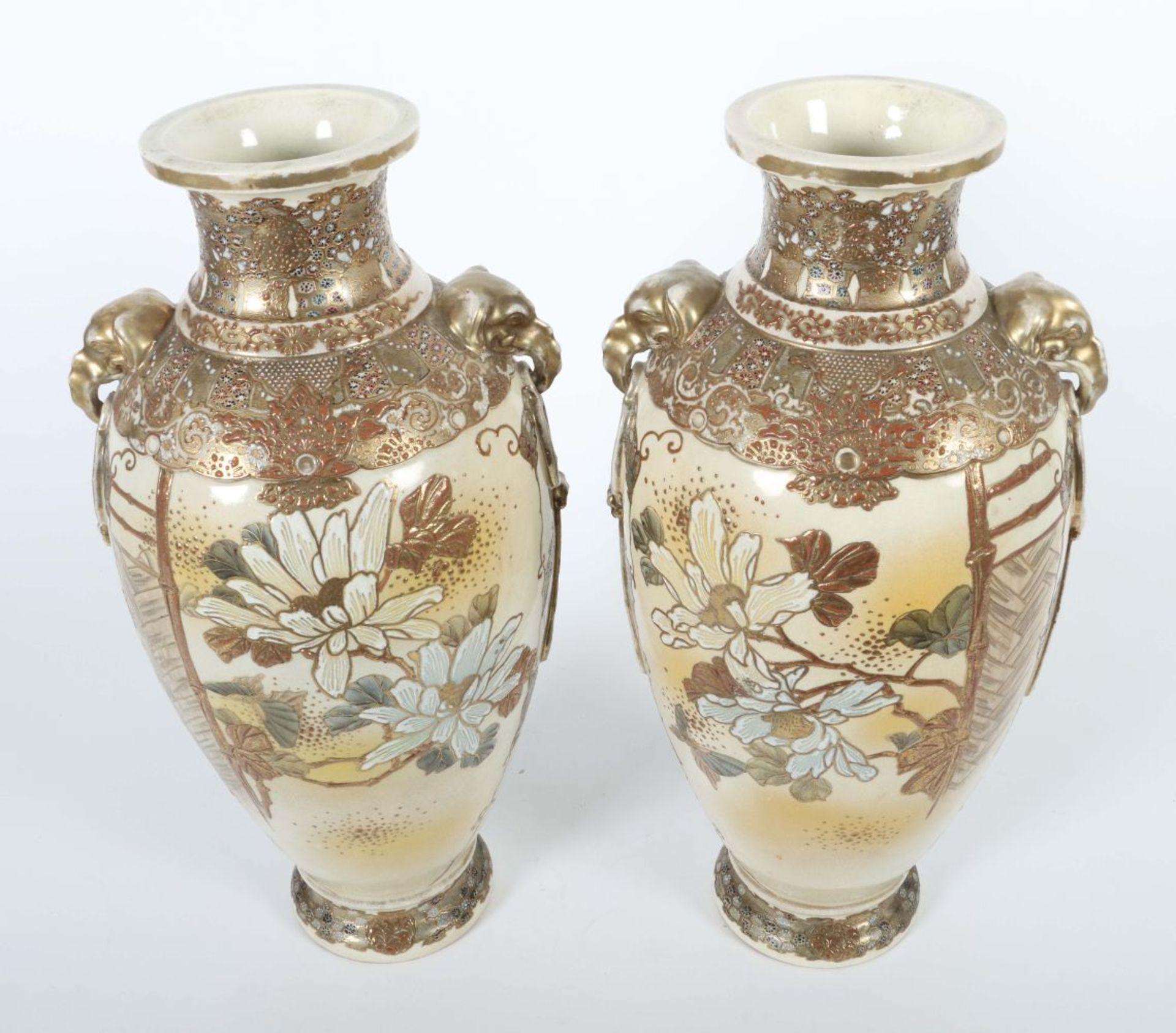 Satsuma-Vasenpaar Japan, - Bild 6 aus 7
