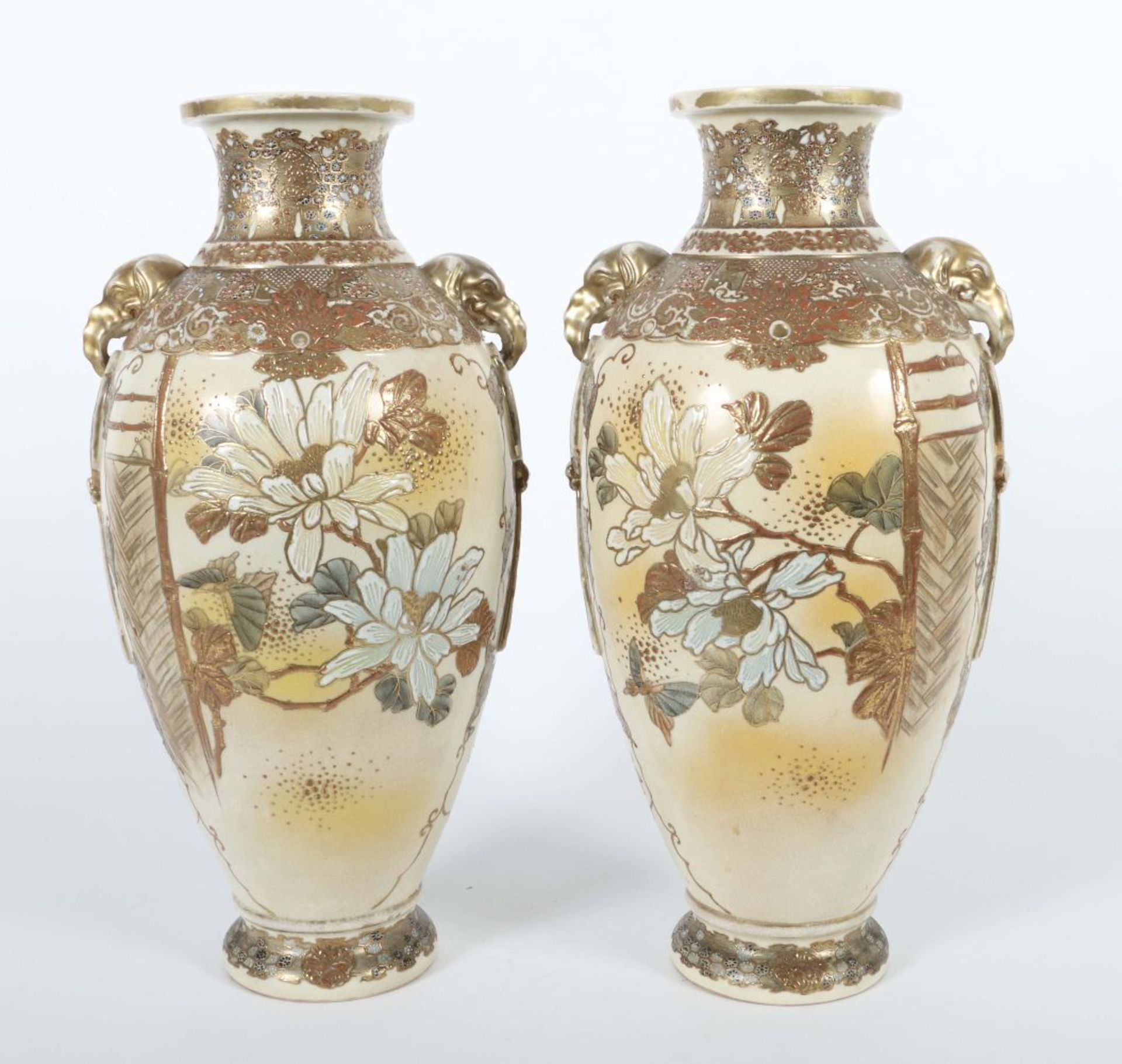 Satsuma-Vasenpaar Japan, - Bild 5 aus 7