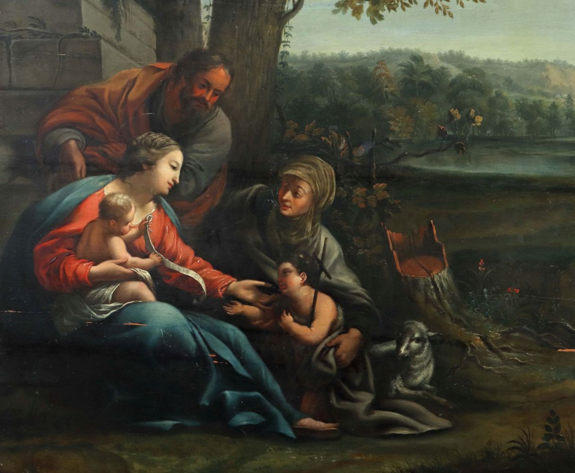 Maler des 19. Jh. "Heilige Familie mit - Image 3 of 4