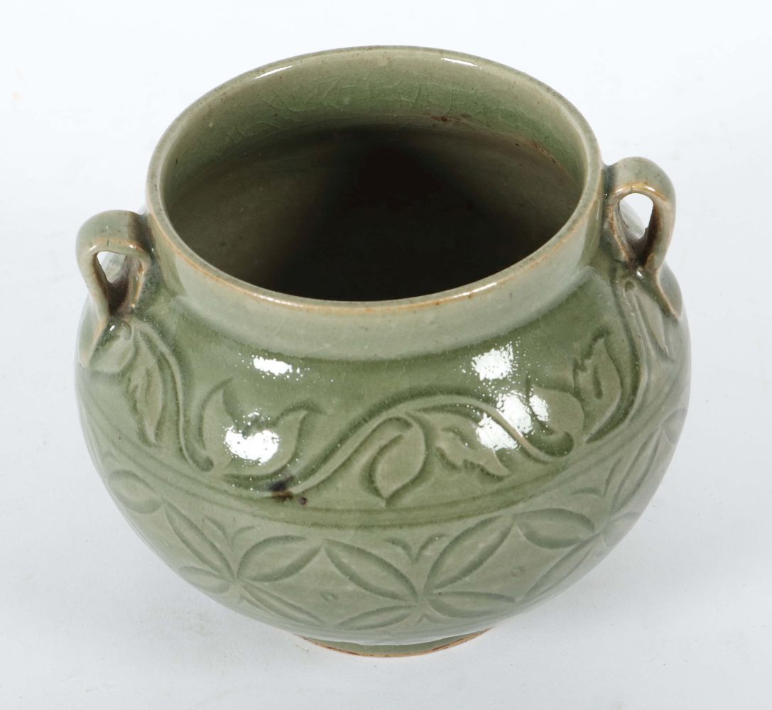 Bauchige Seladonvase China, 19. Jh., - Image 2 of 5