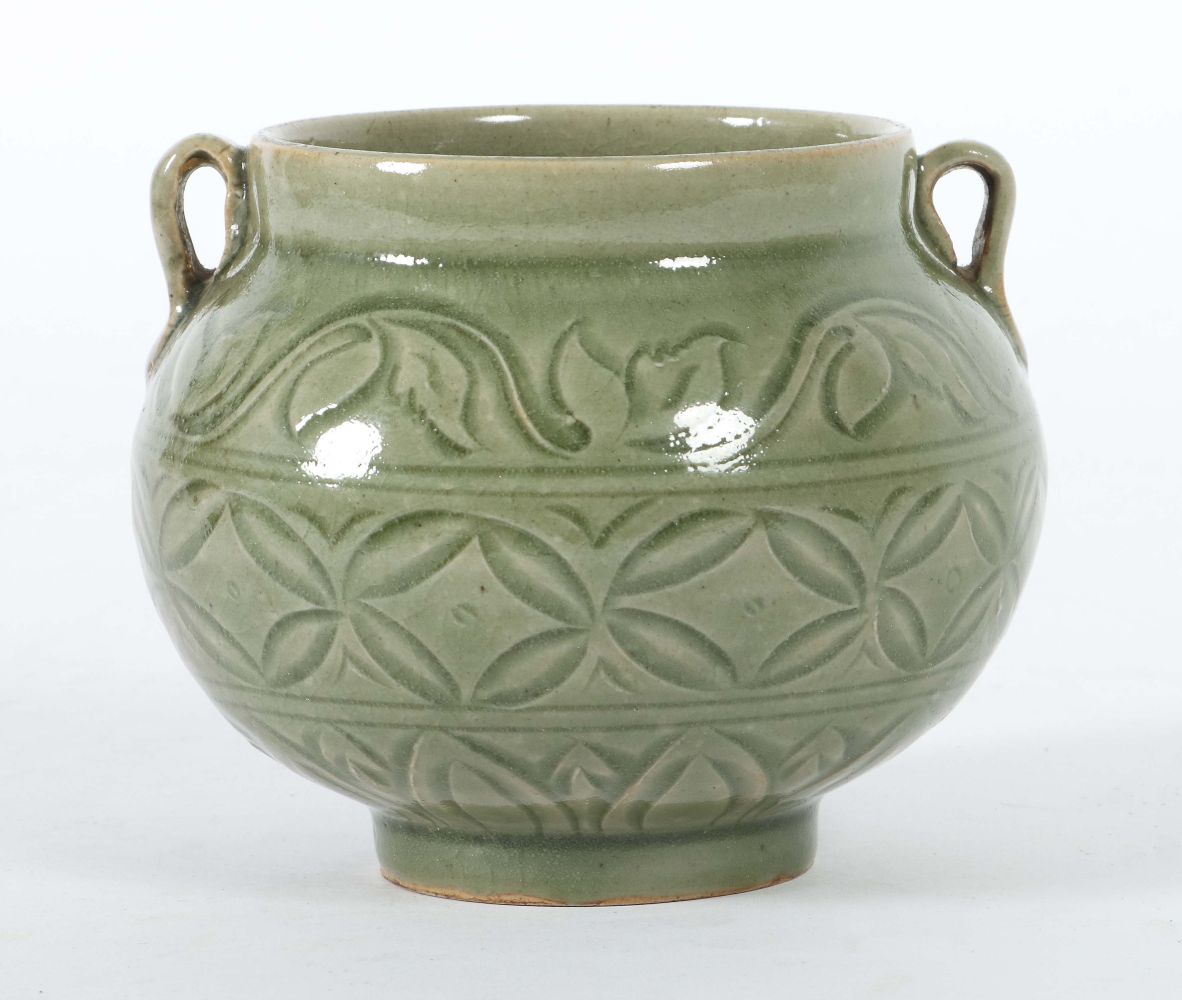 Bauchige Seladonvase China, 19. Jh., - Image 3 of 5