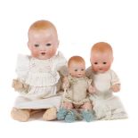 3 Puppen Armand Marseille, Halsmarken: