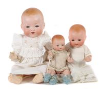 3 Puppen Armand Marseille, Halsmarken:
