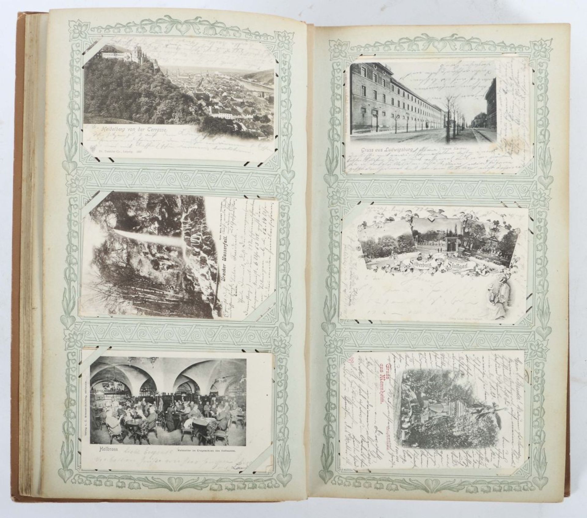 Postkartenalbum um 1900, ca. 290 Gruß- - Bild 3 aus 8
