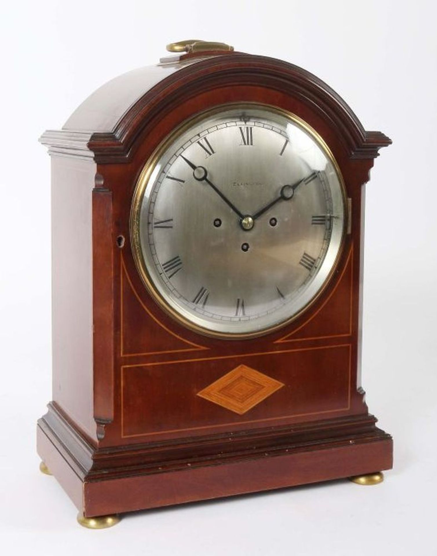 Große Elkington Bracket-Clock England, - Bild 2 aus 3