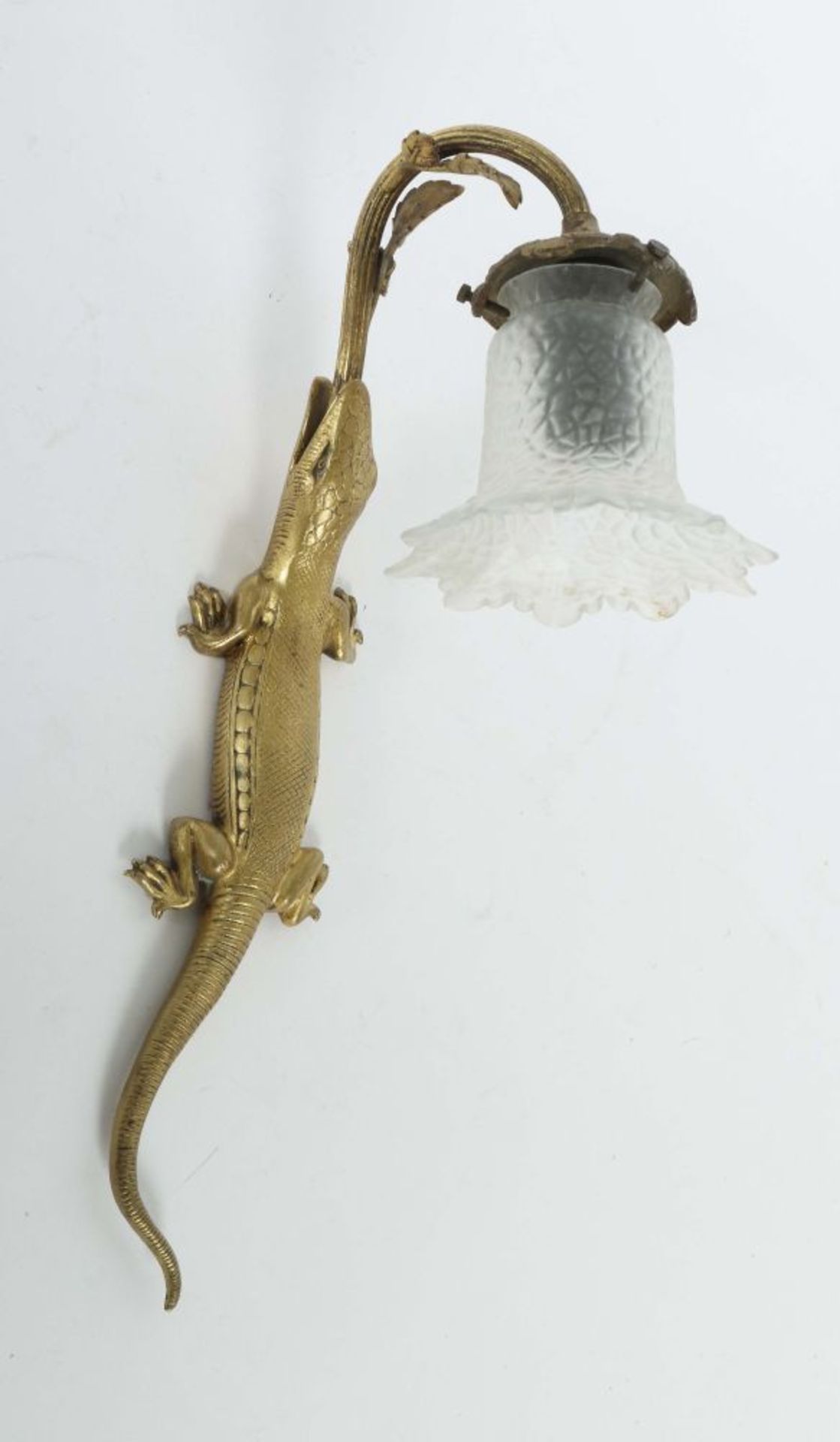 Eidechse als Wandlampe Um 1900, wohl - Image 2 of 2