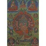 Thangka "Ganesha" Indien, 20. Jh.,