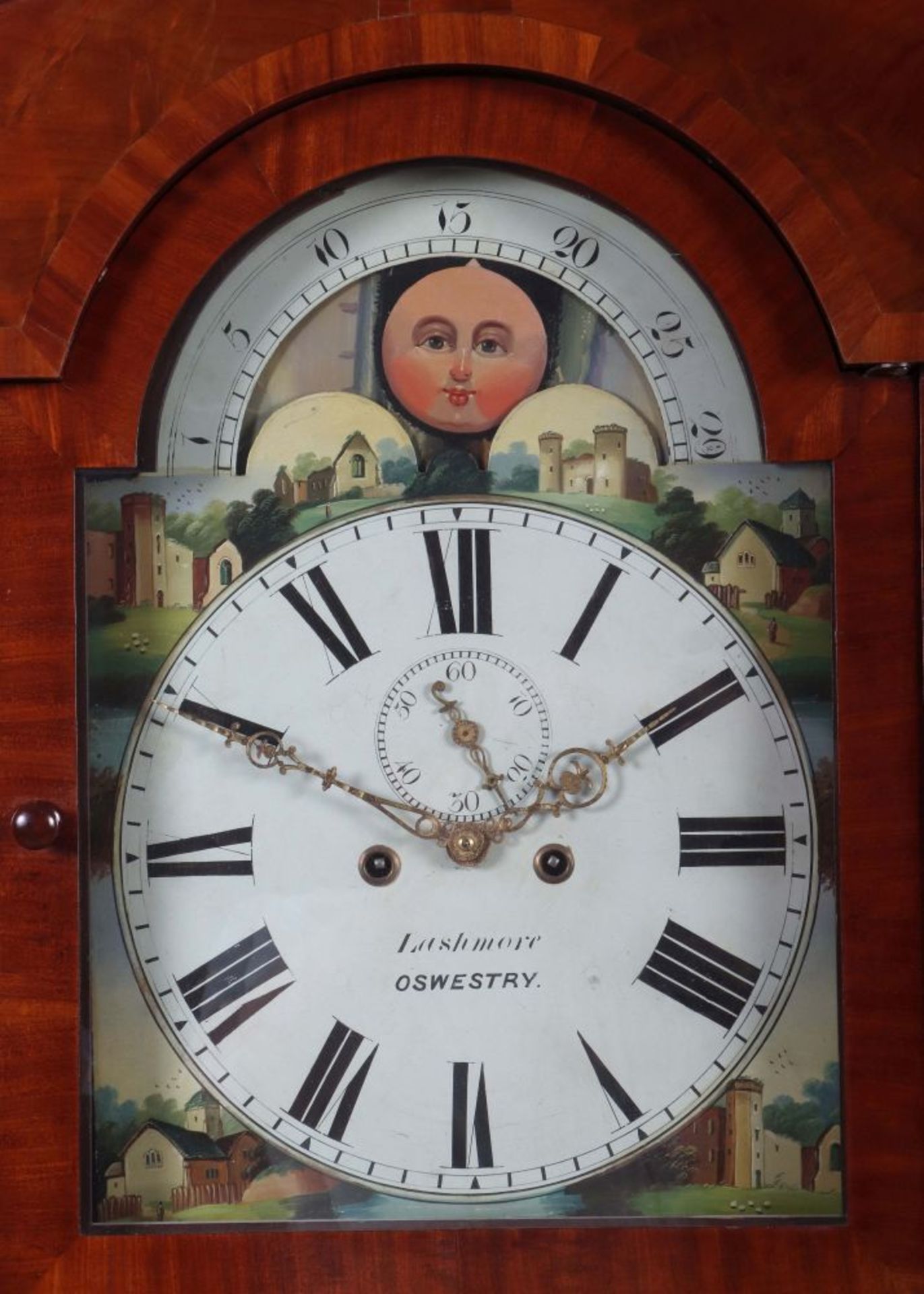 Bodenstanduhr mit Mondphase England, - Image 2 of 2