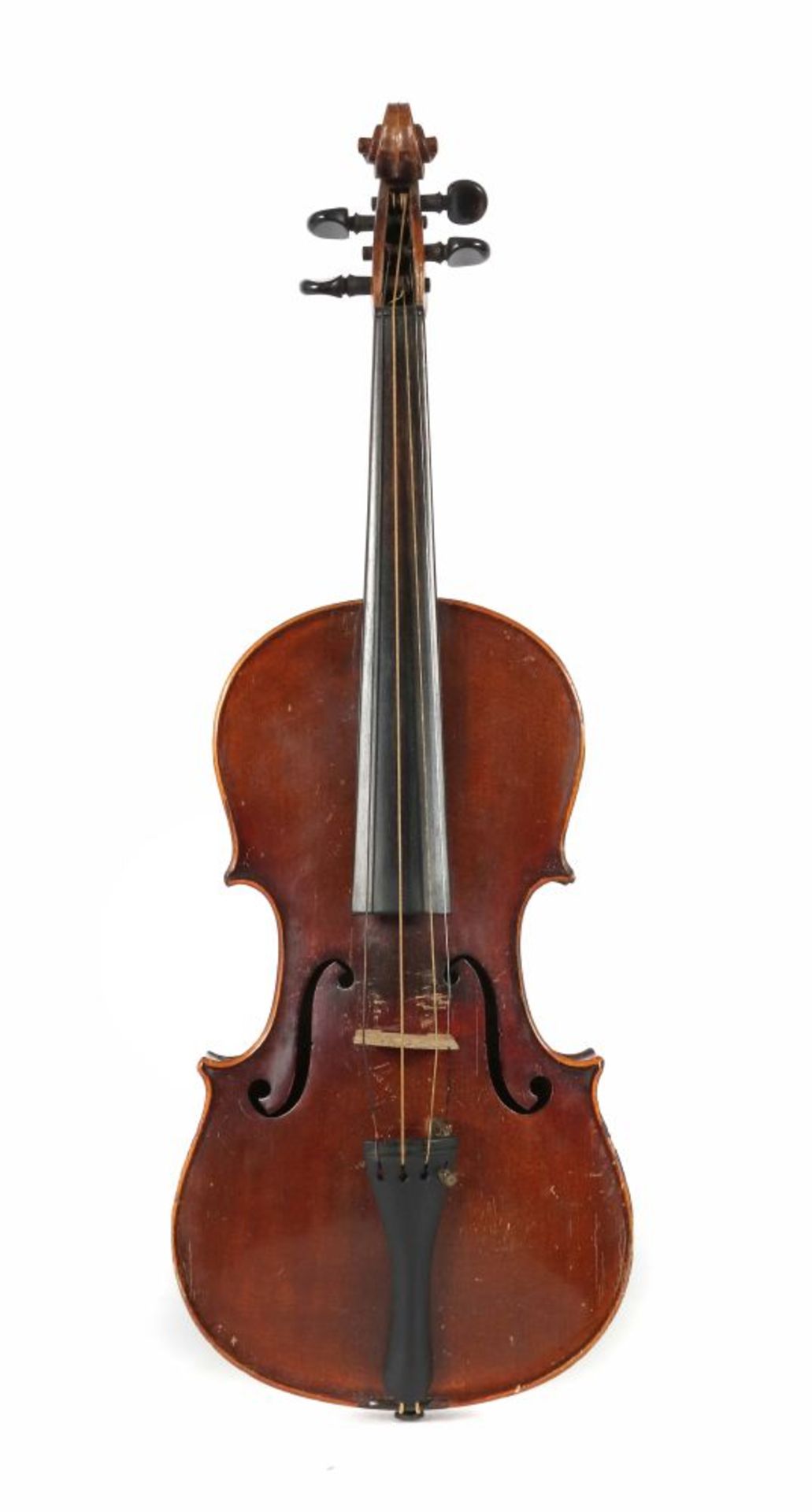 Geige mit Bogen um 1910-20, dunkler