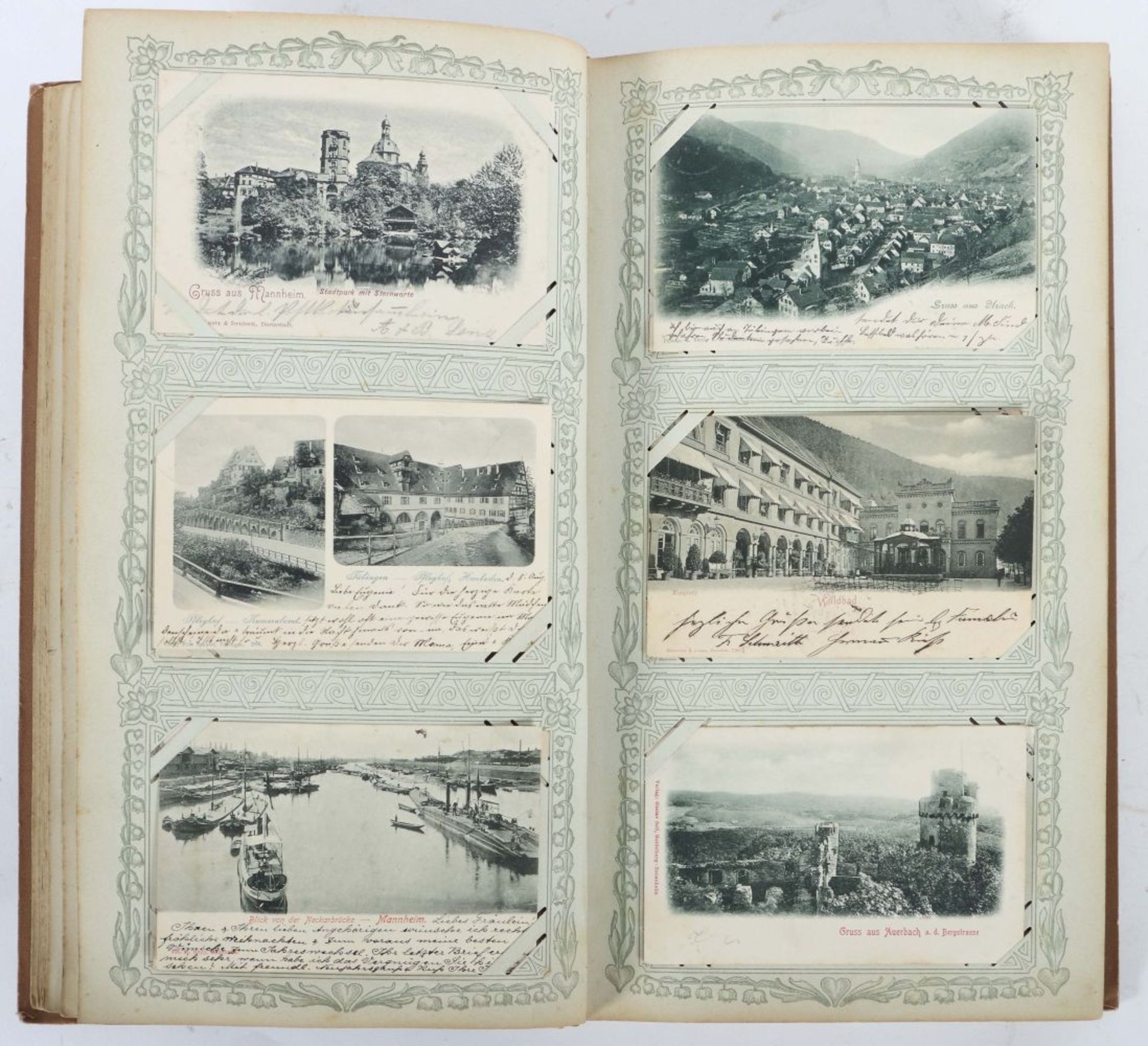 Postkartenalbum um 1900, ca. 290 Gruß- - Bild 4 aus 8