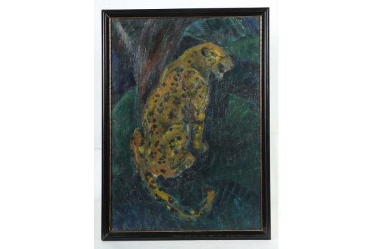 Maler des 20. Jh. "Leopard", - Bild 2 aus 3