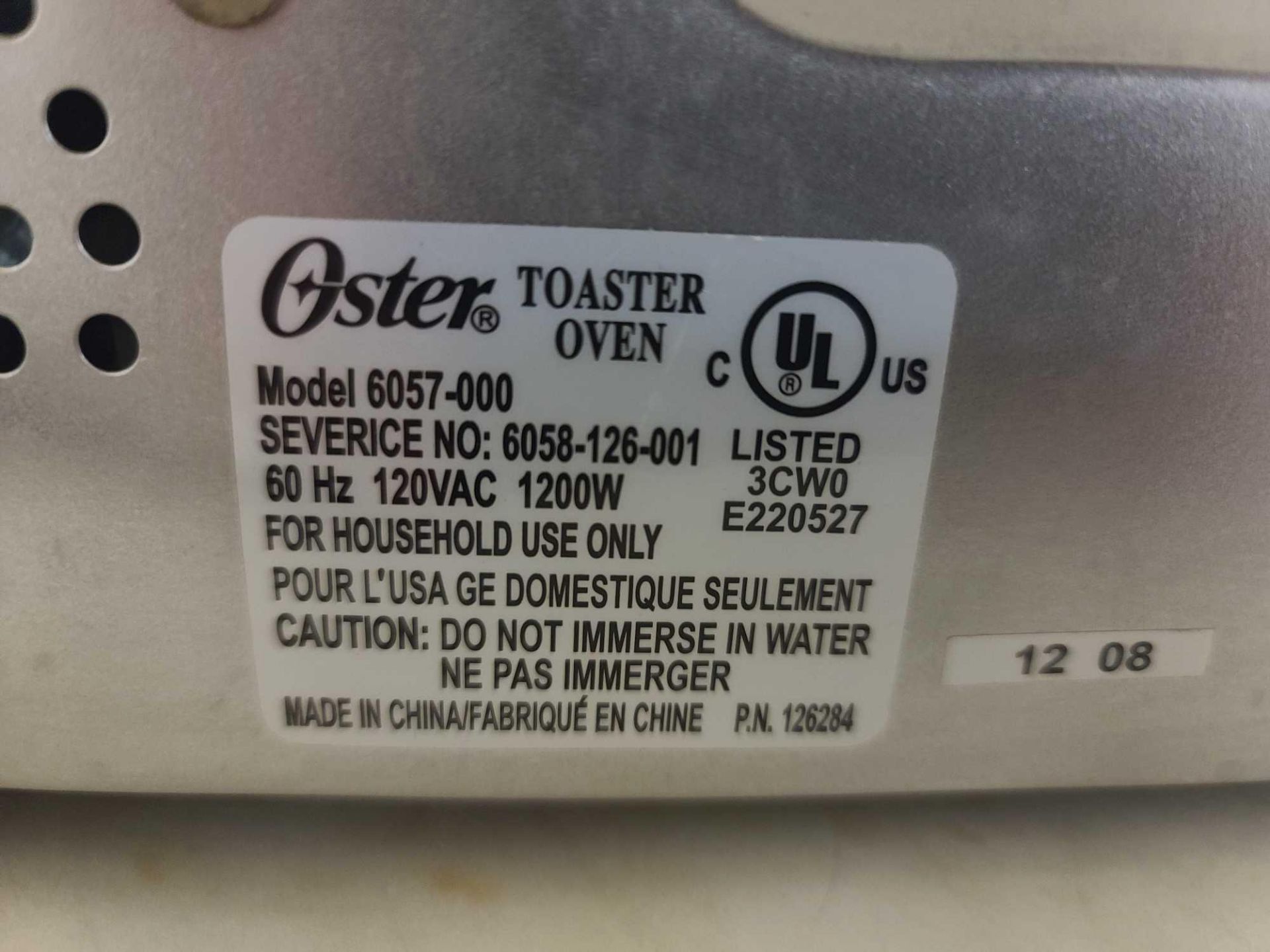 Oster 6057-000 Toaster Oven - Image 5 of 6