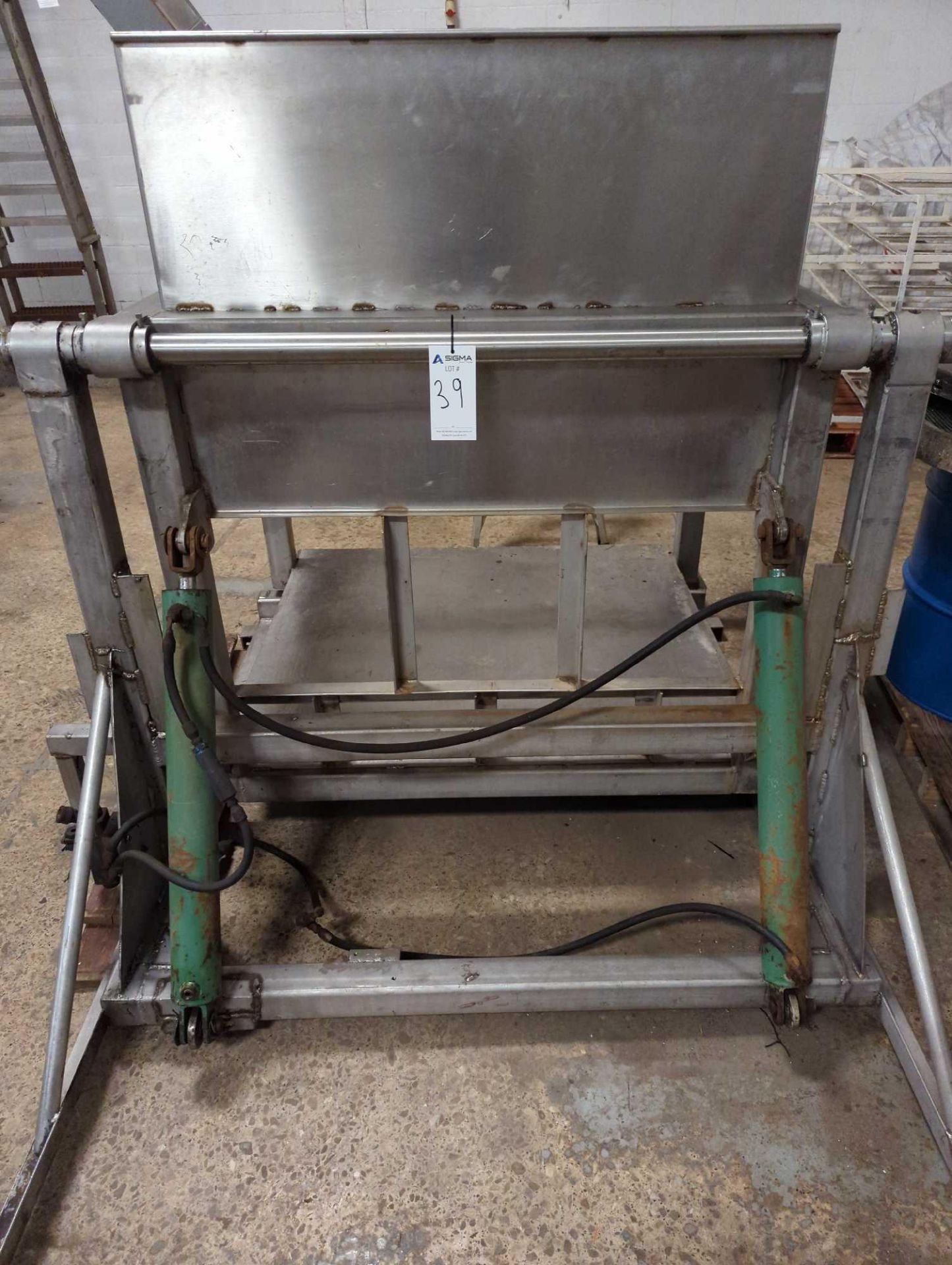 Stainless Steel Hydraulic Tote Flipper - Image 13 of 15