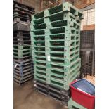 Lot of 16 Plastic Pallets 48" x 40"