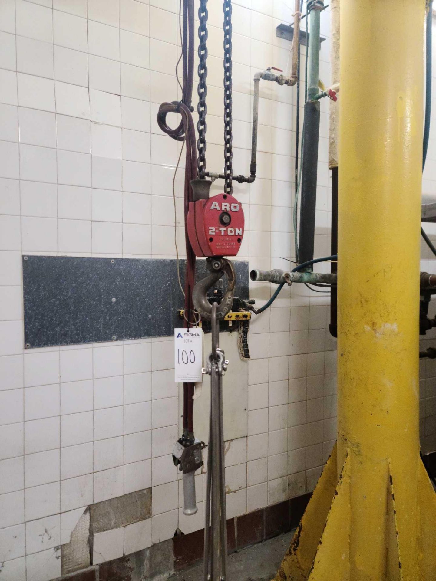 Swing Arm Crane With 2 Ton Hoist - Image 4 of 6