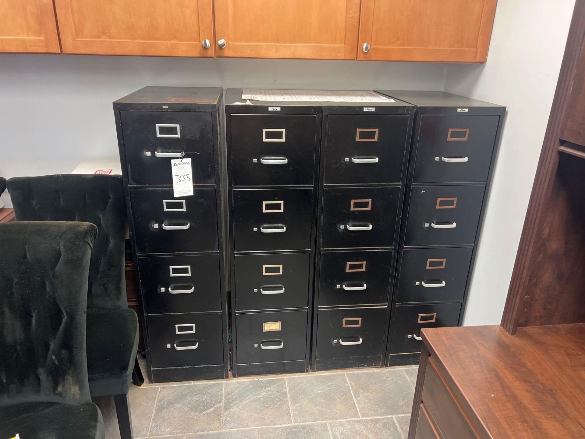 lot of 4 storage cabinets