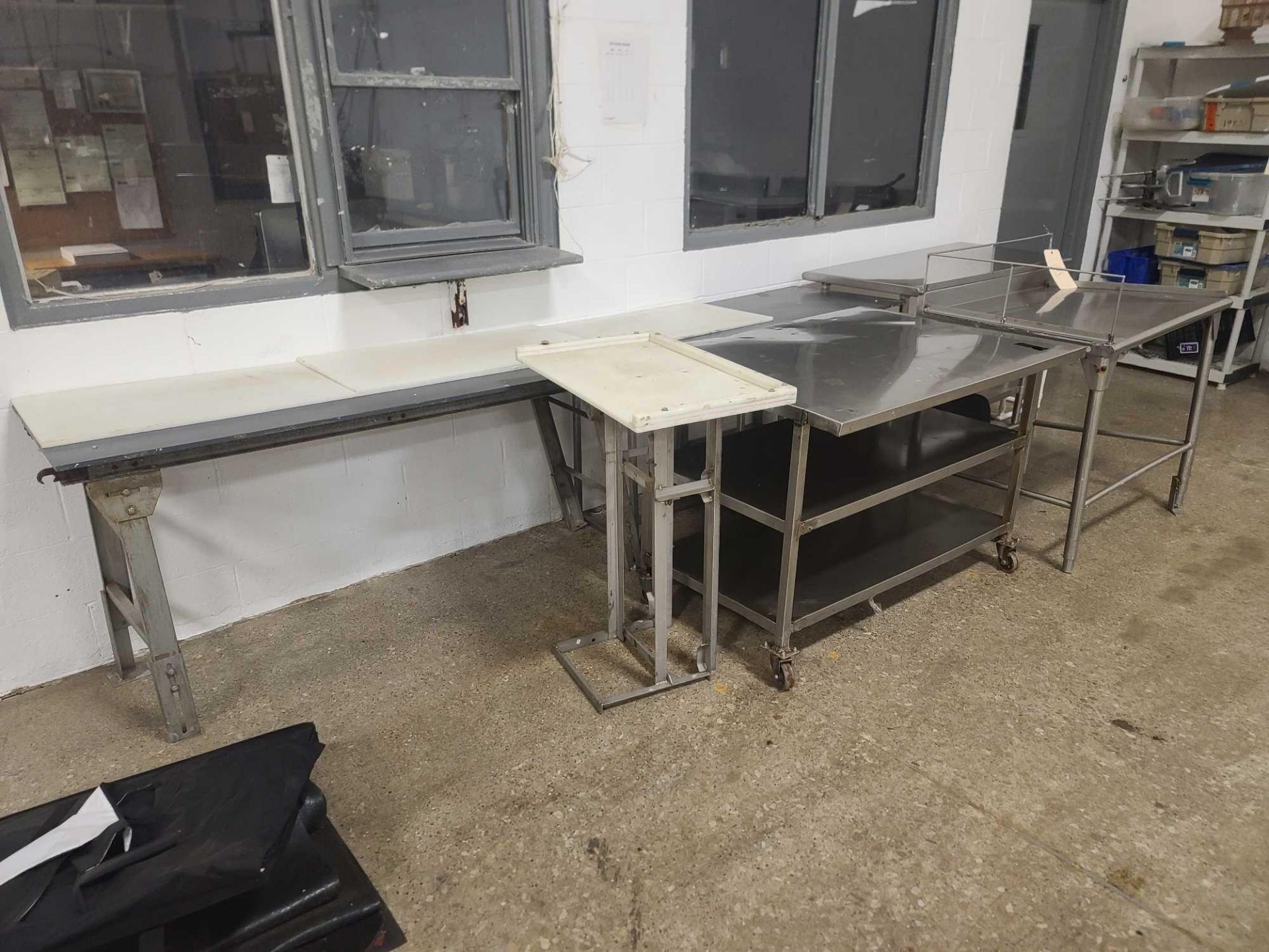 Five Stainless Steel Tables - Image 2 of 11