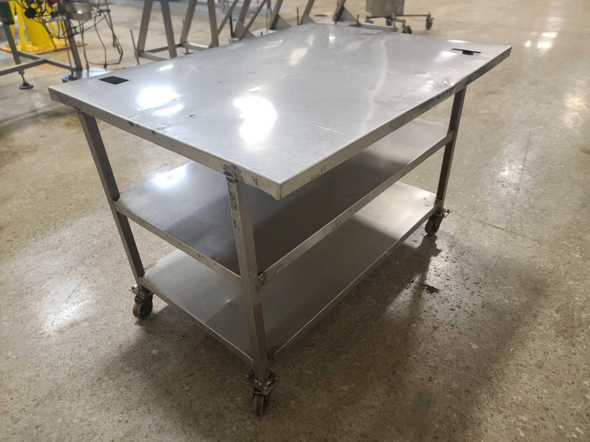 Five Stainless Steel Tables - Image 6 of 11