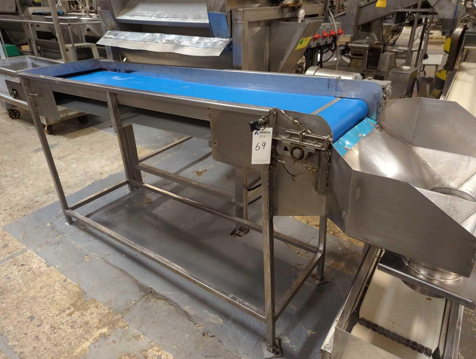 Sanitary Blue Belt Conveyor