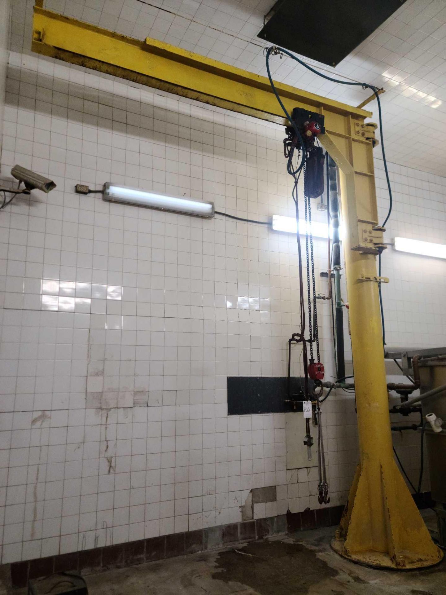 Swing Arm Crane With 2 Ton Hoist