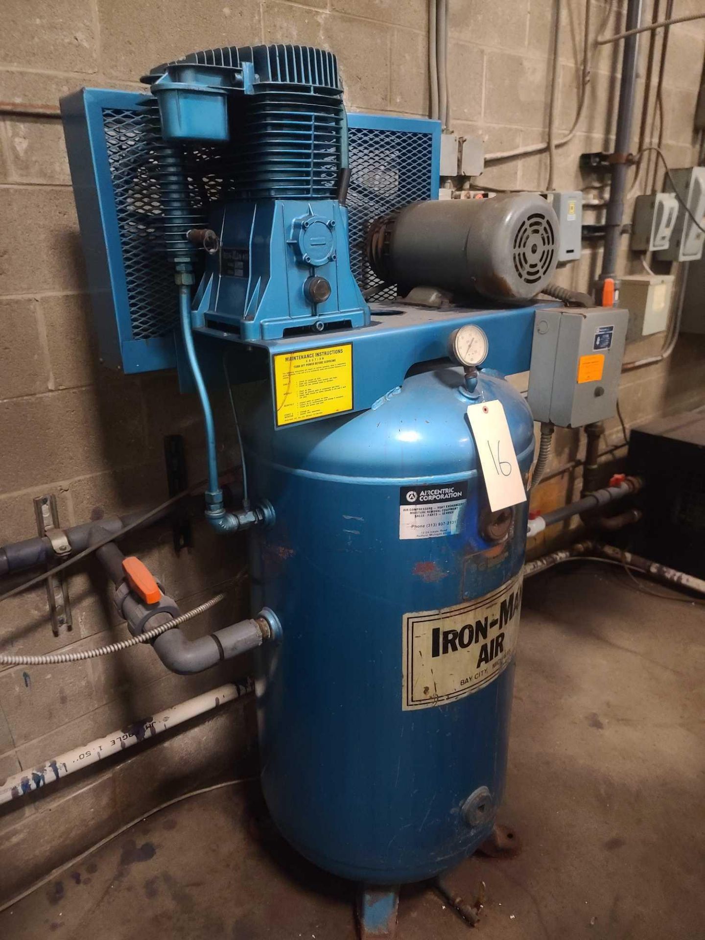 Aircentric Corporation 200 PSI Air Compressor - Image 2 of 10