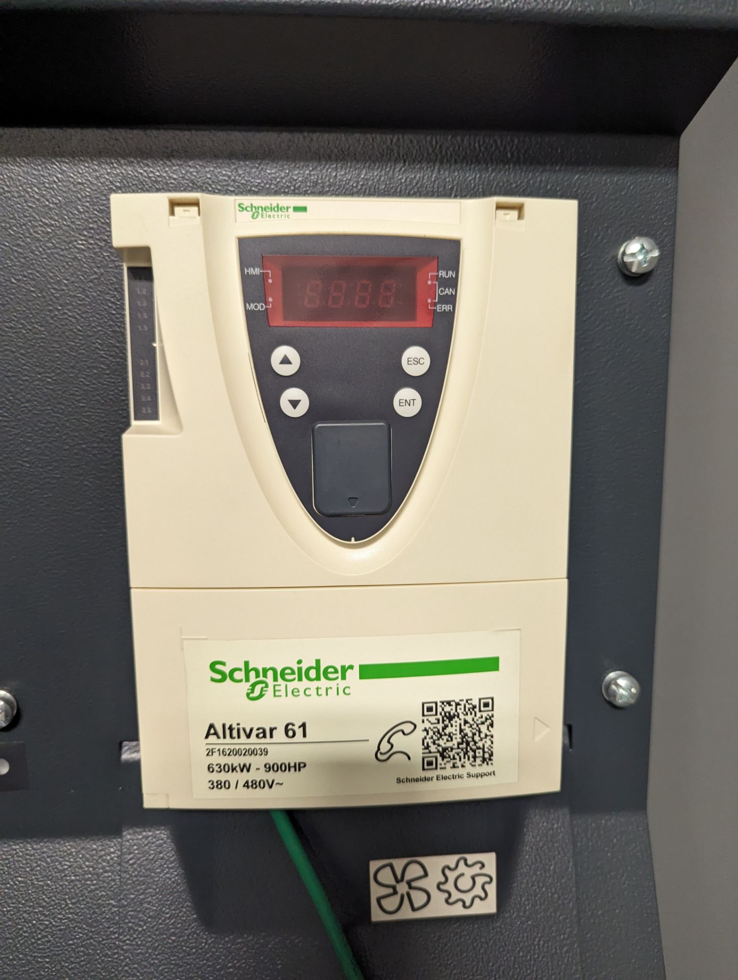 SCHNEIDER ELECTRIC ALTIVAR 61 PLUS DRIVE CABINET W/POWERPACT RL 1600 CIRCUIT - Image 5 of 22