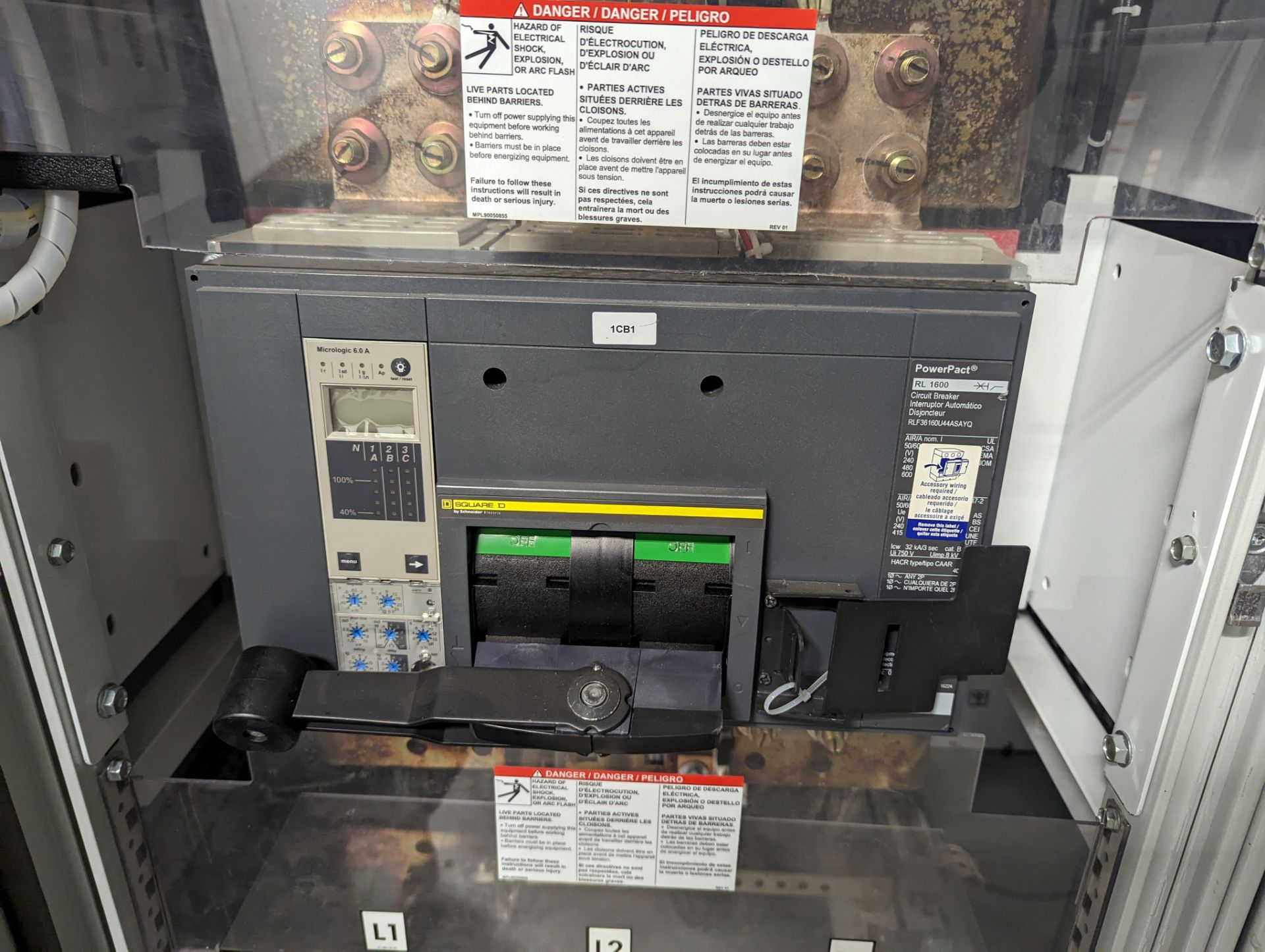 SCHNEIDER ELECTRIC ALTIVAR 61 PLUS DRIVE CABINET W/POWERPACT RL 1600 CIRCUIT - Image 8 of 20