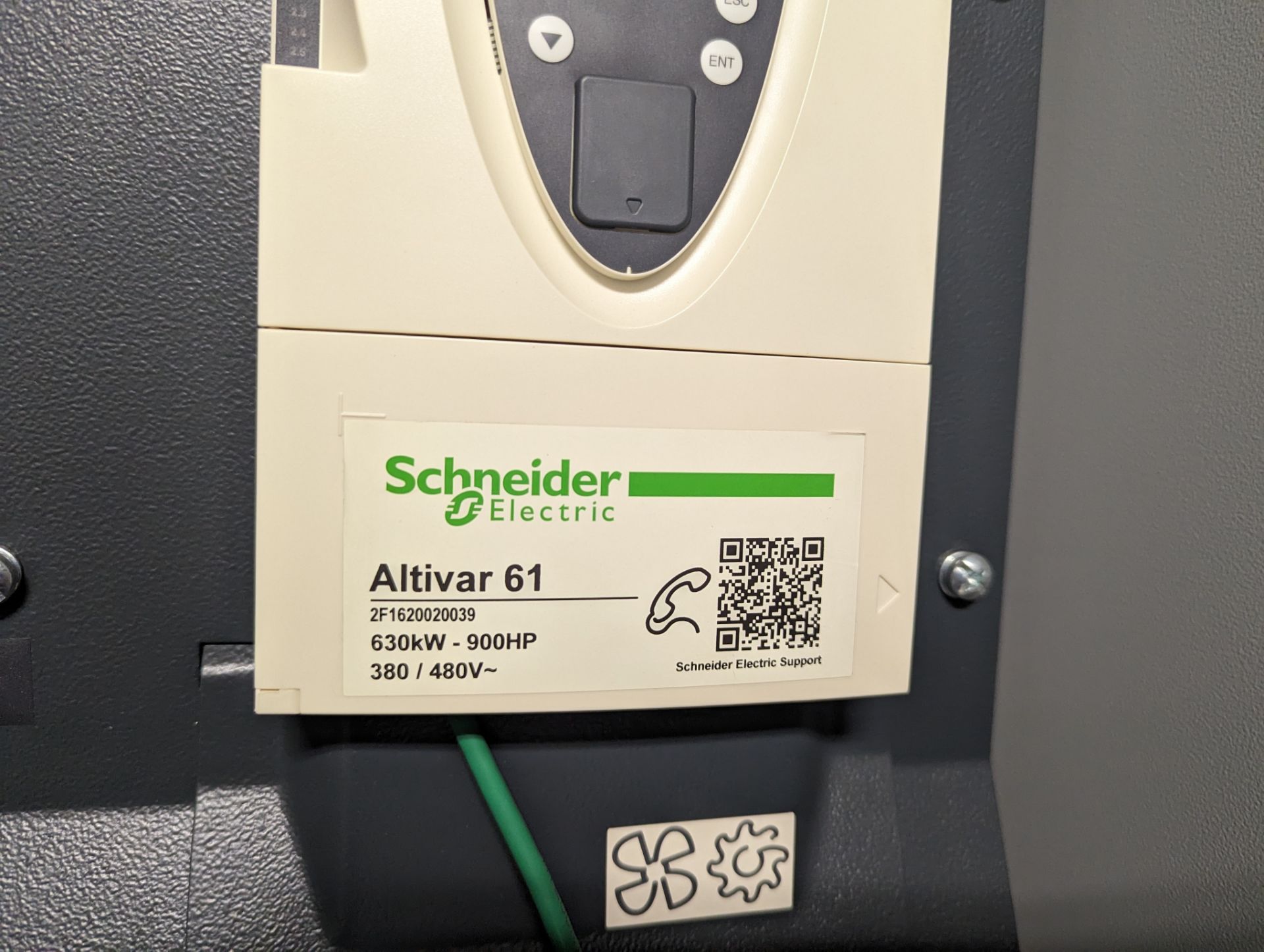 SCHNEIDER ELECTRIC ALTIVAR 61 PLUS DRIVE CABINET W/POWERPACT RL 1600 CIRCUIT - Image 4 of 22